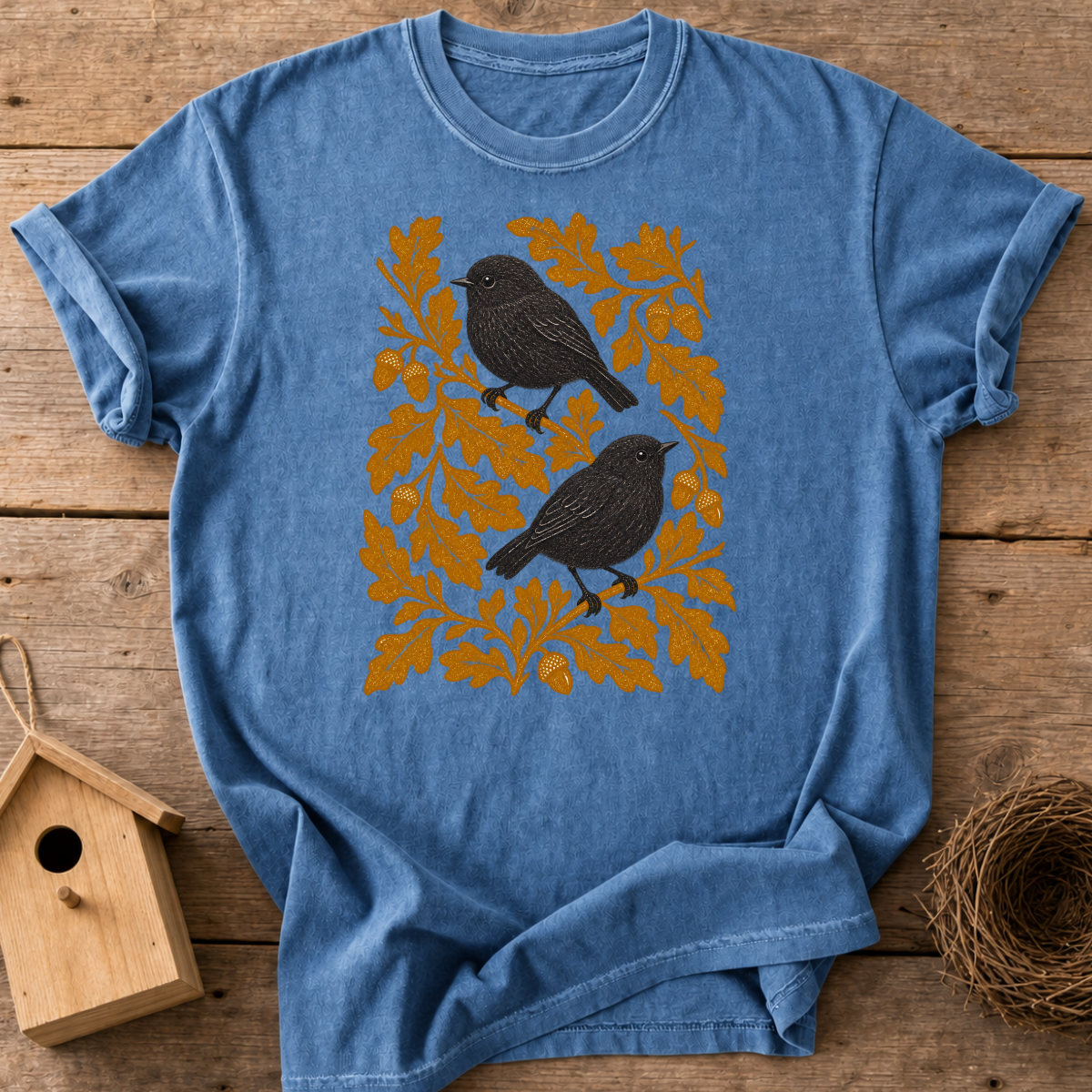 Fall Black Robin T-Shirt