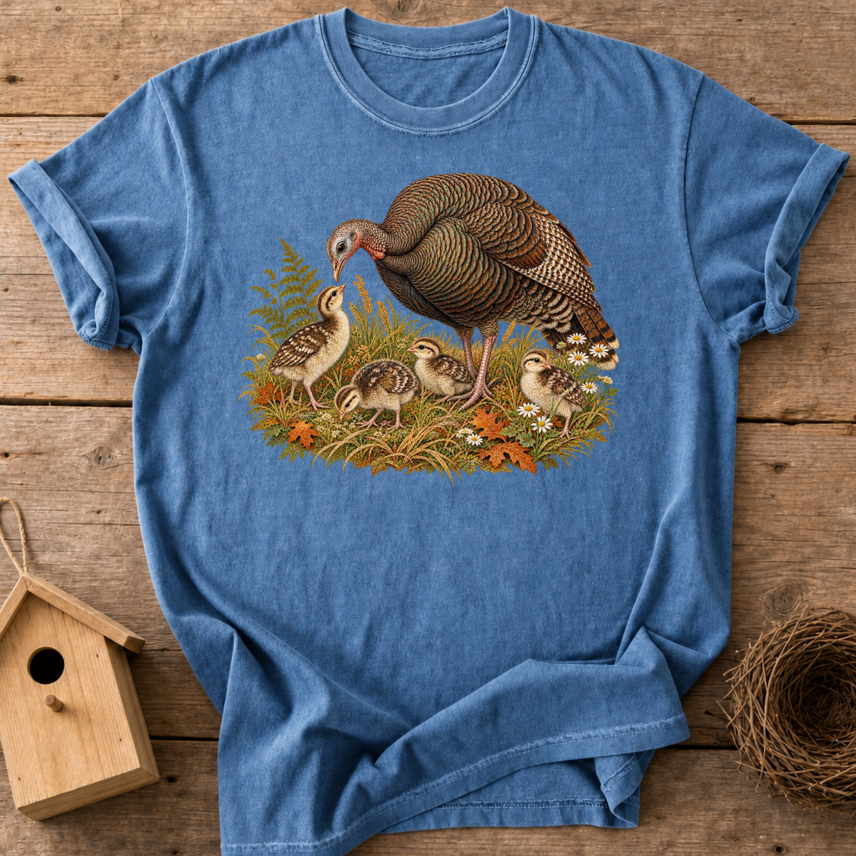 Woodland Turkey Family T-Shirt