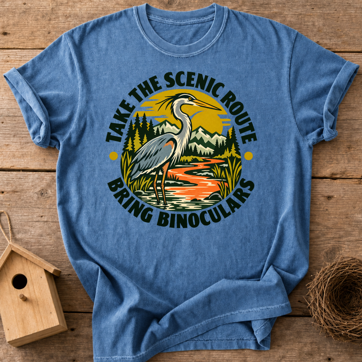 Scenic Route Heron T-Shirt