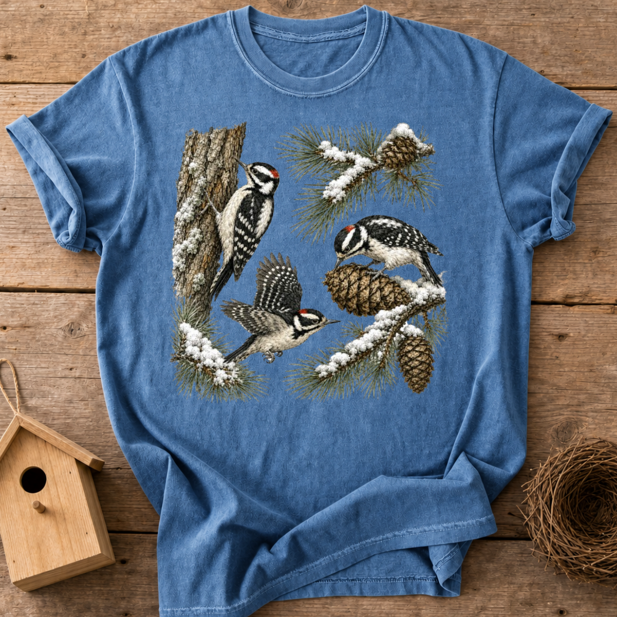 Winter Woodpeckers T-Shirt