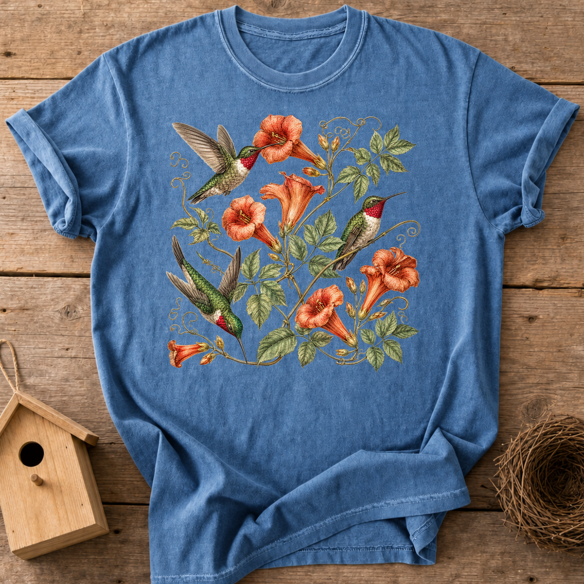 Botanical Hummingbird T-Shirt