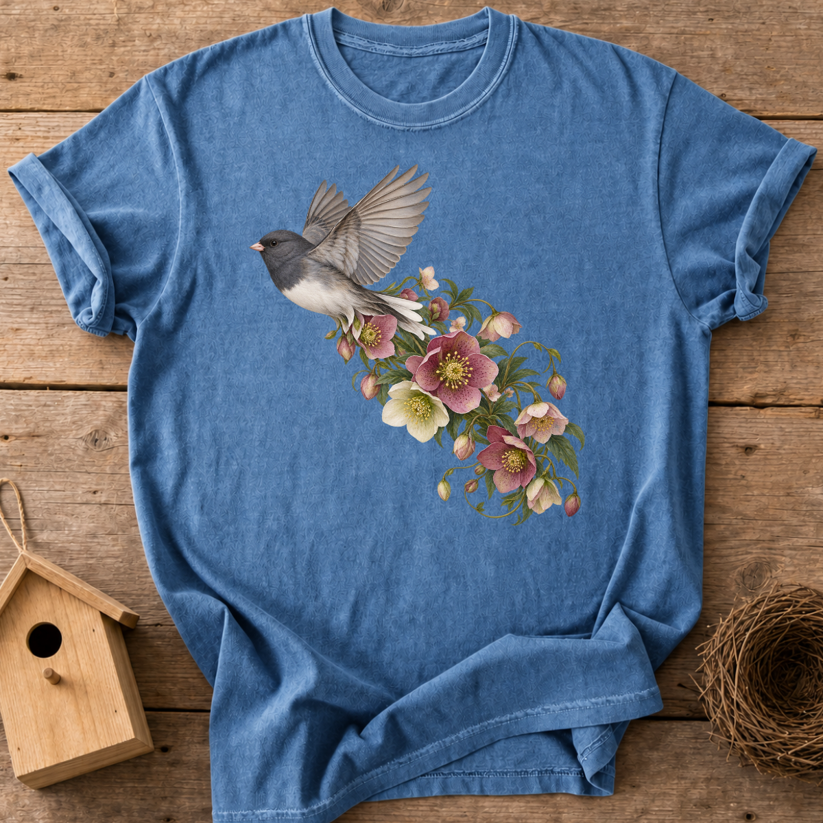 Junco Floral Flight T-Shirt