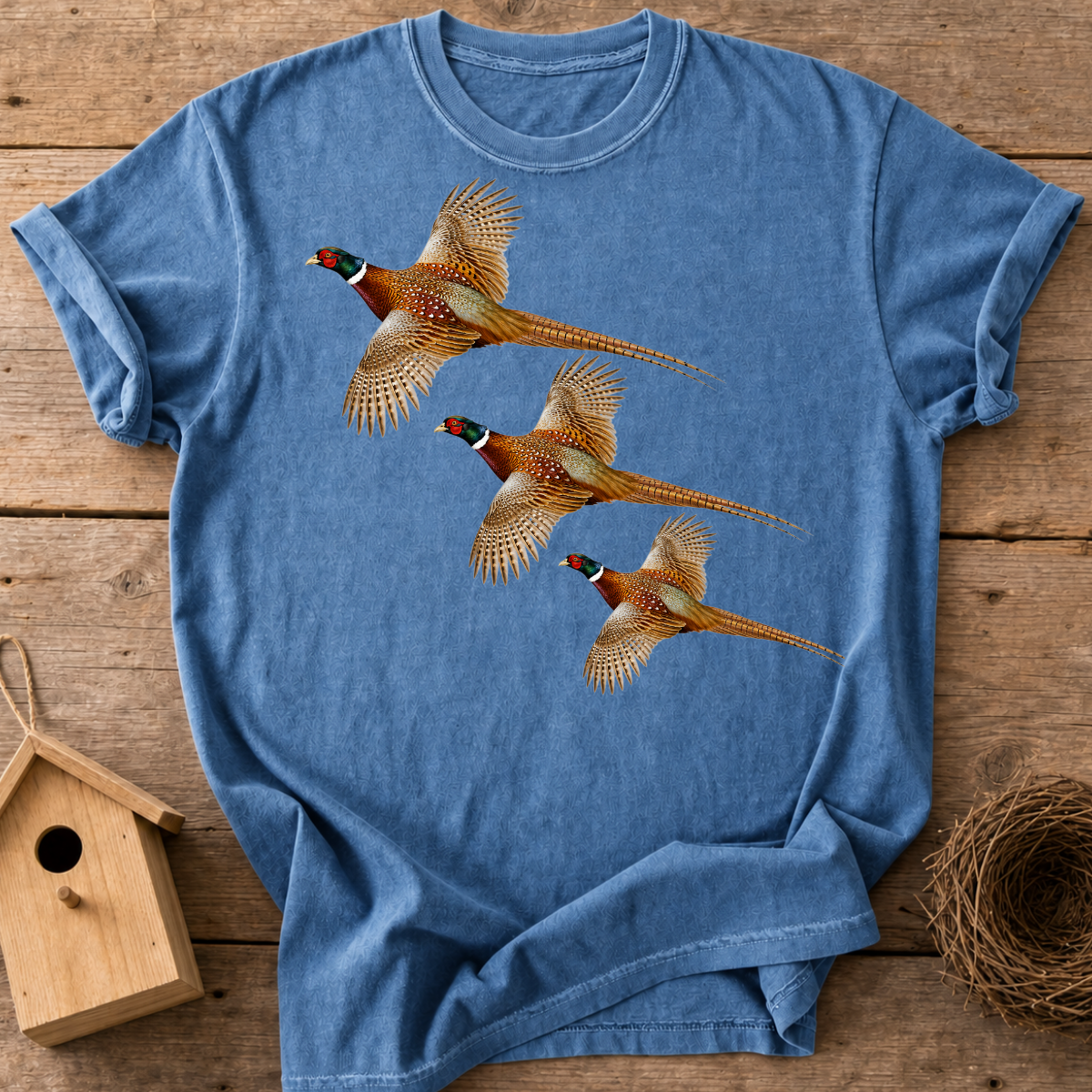 Pheasants In Flight T-Shirt