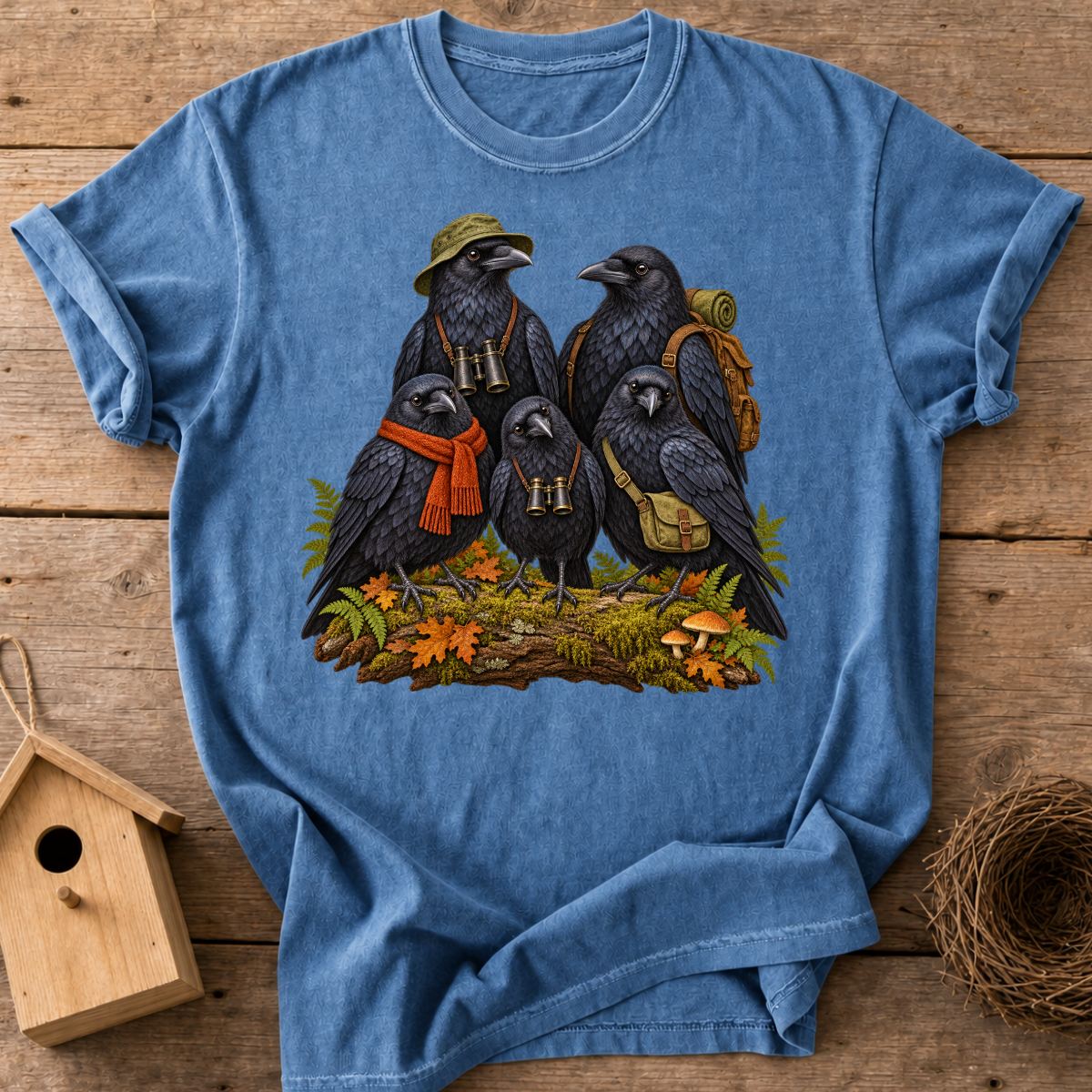 Raven Birdwatching Crew T-Shirt