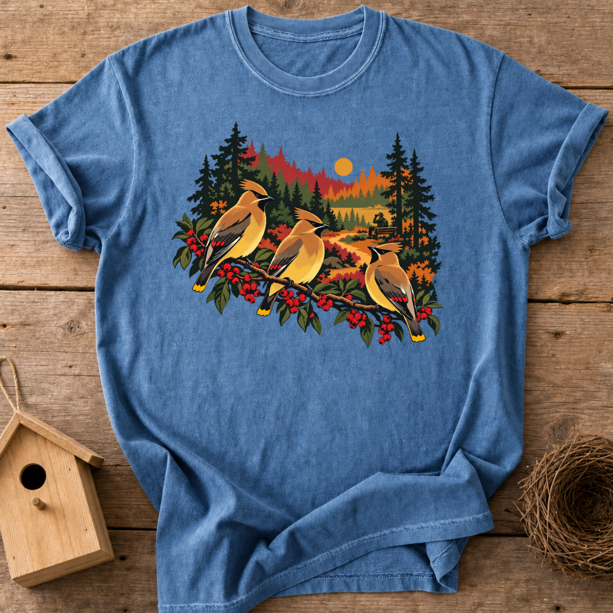 Autumn Waxwings T-Shirt