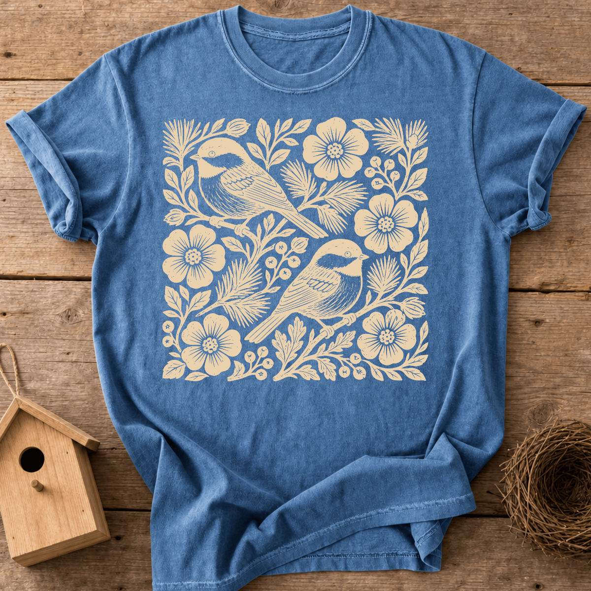 Folk Chickadees T-Shirt