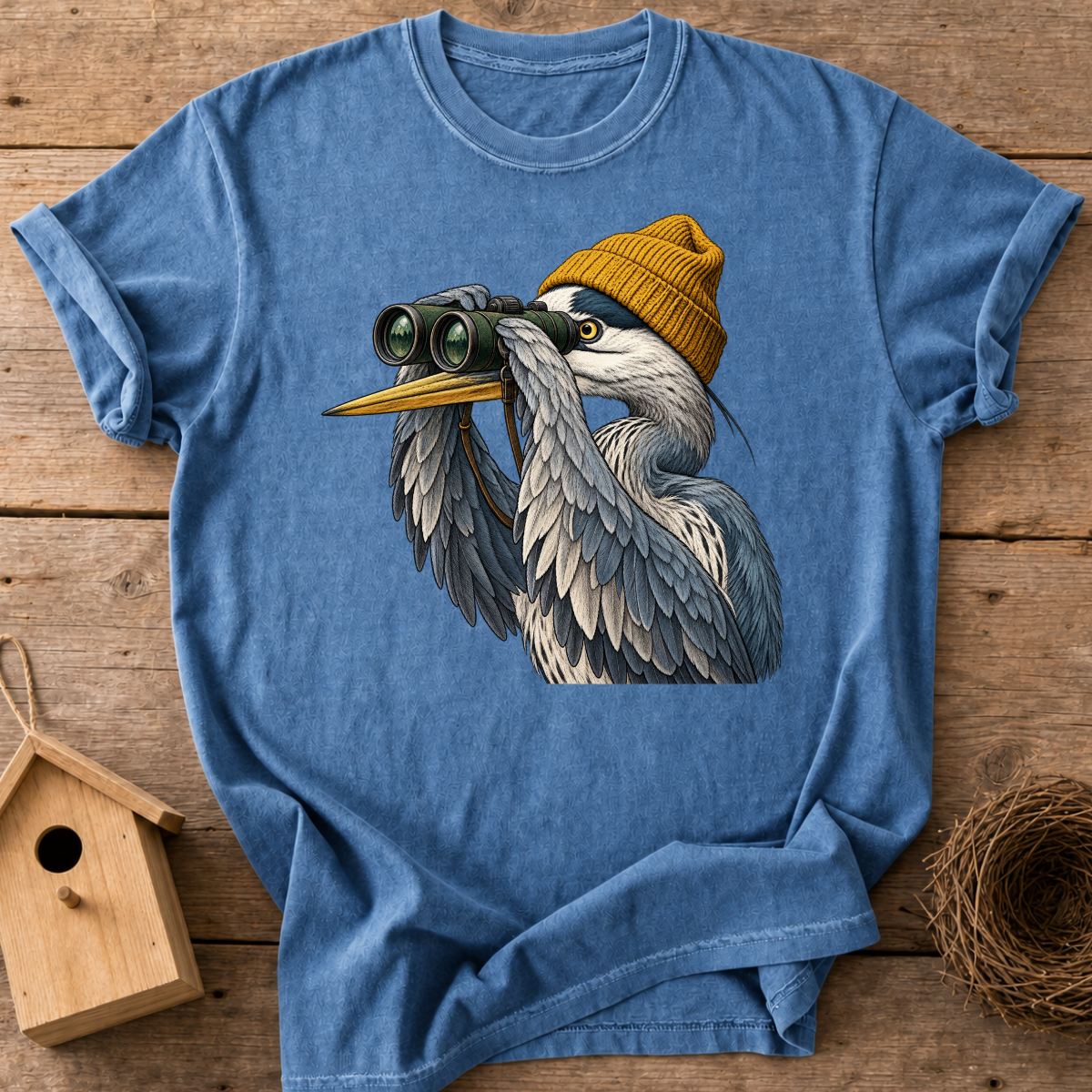 Birdwatching Heron T-Shirt