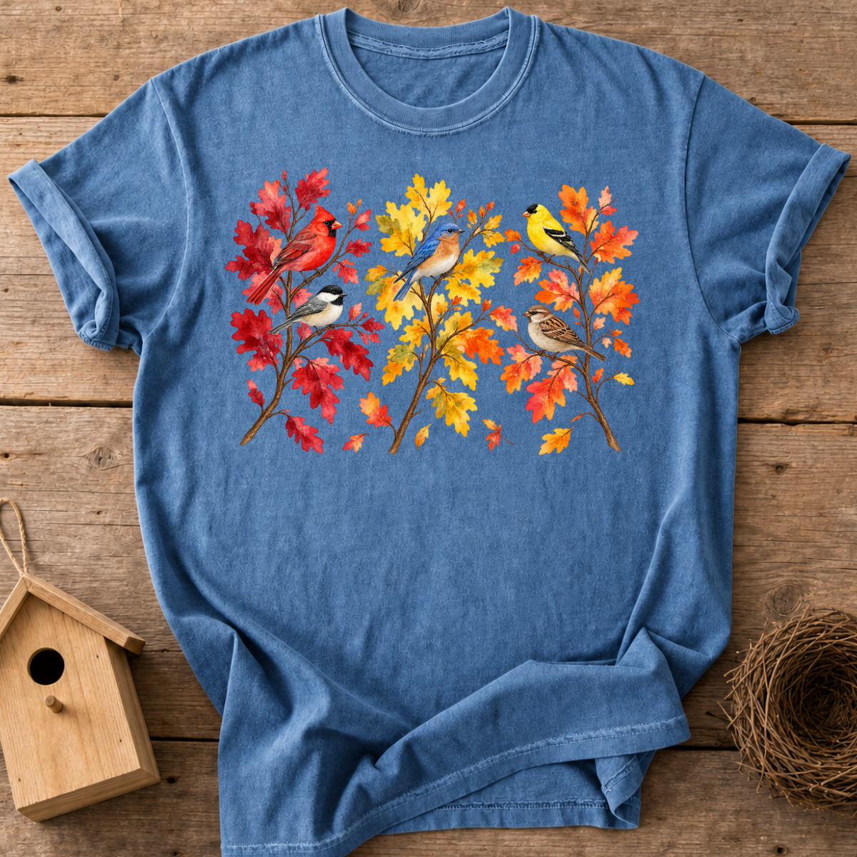 Fall Backyard Birds T-Shirt