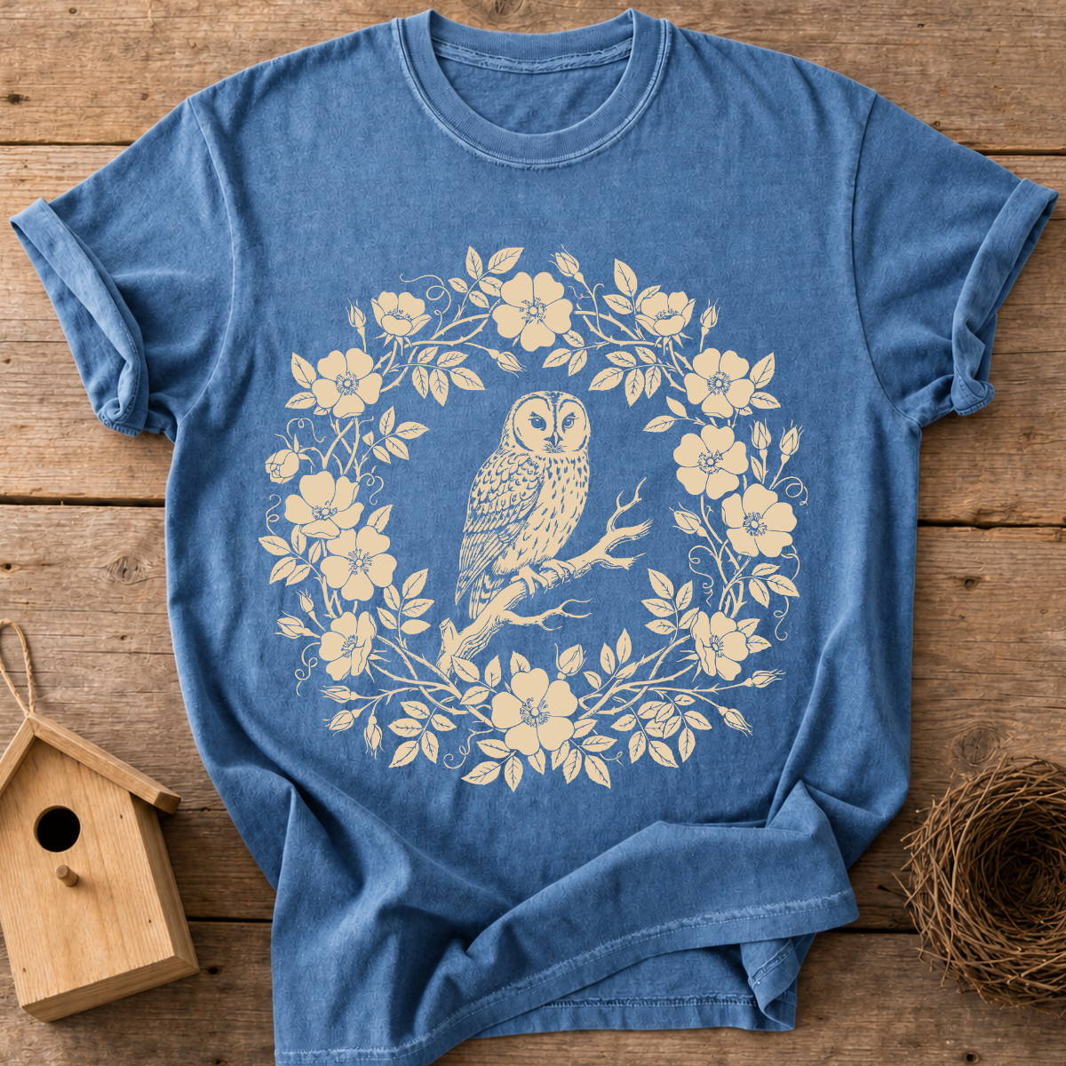 Owl Wreath T-Shirt