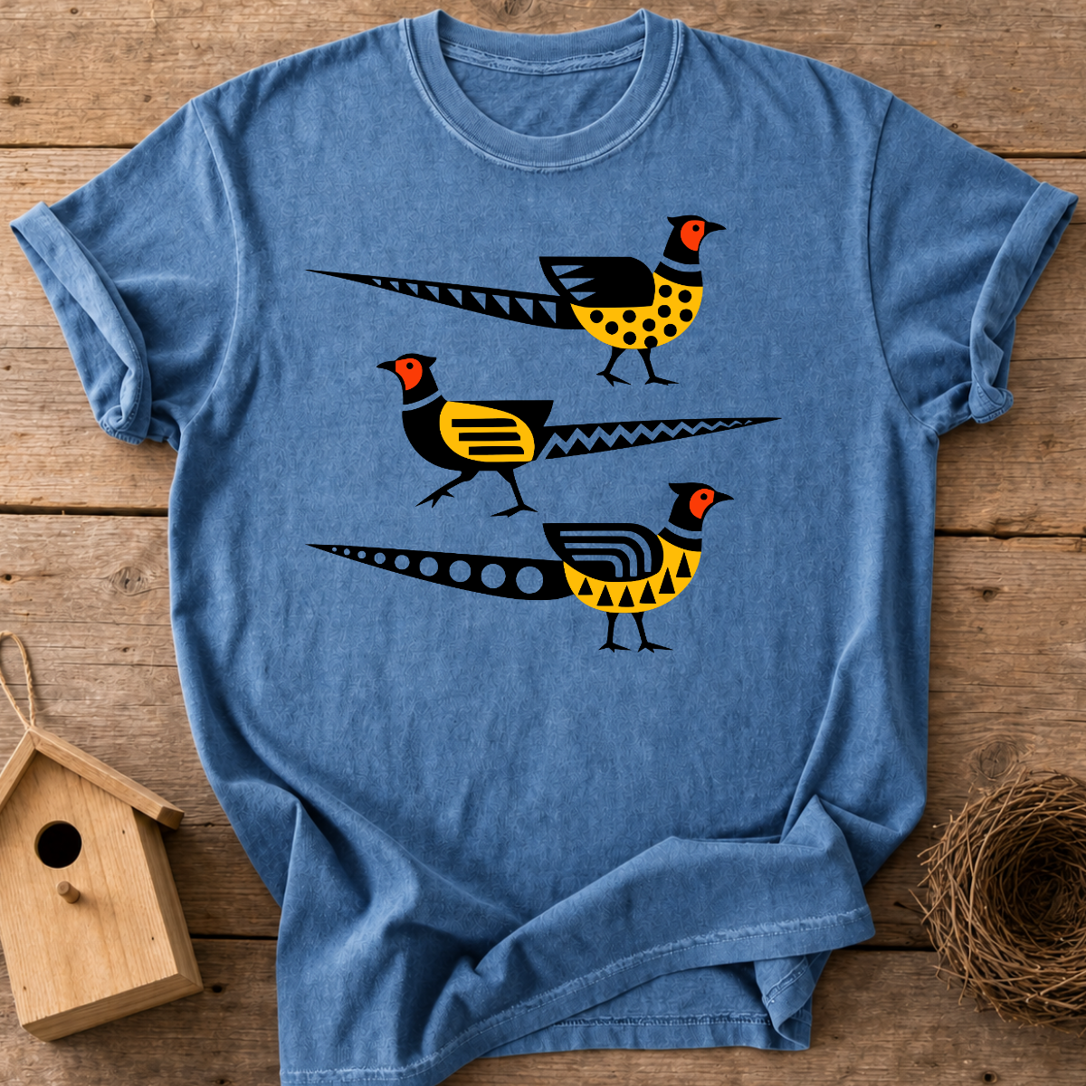 Folk Art Pheasant T-Shirt