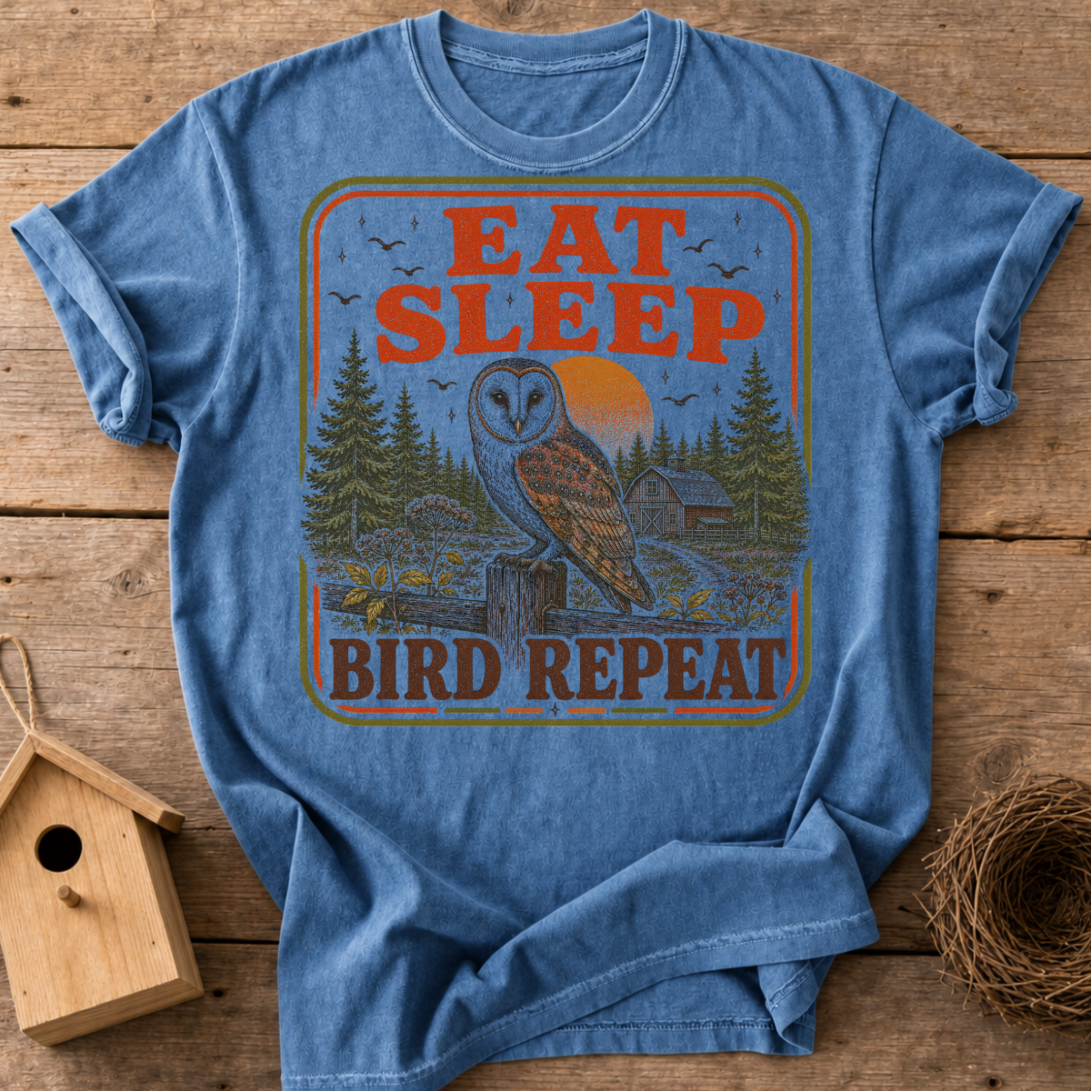 Eat Sleep Bird Repeat T-Shirt