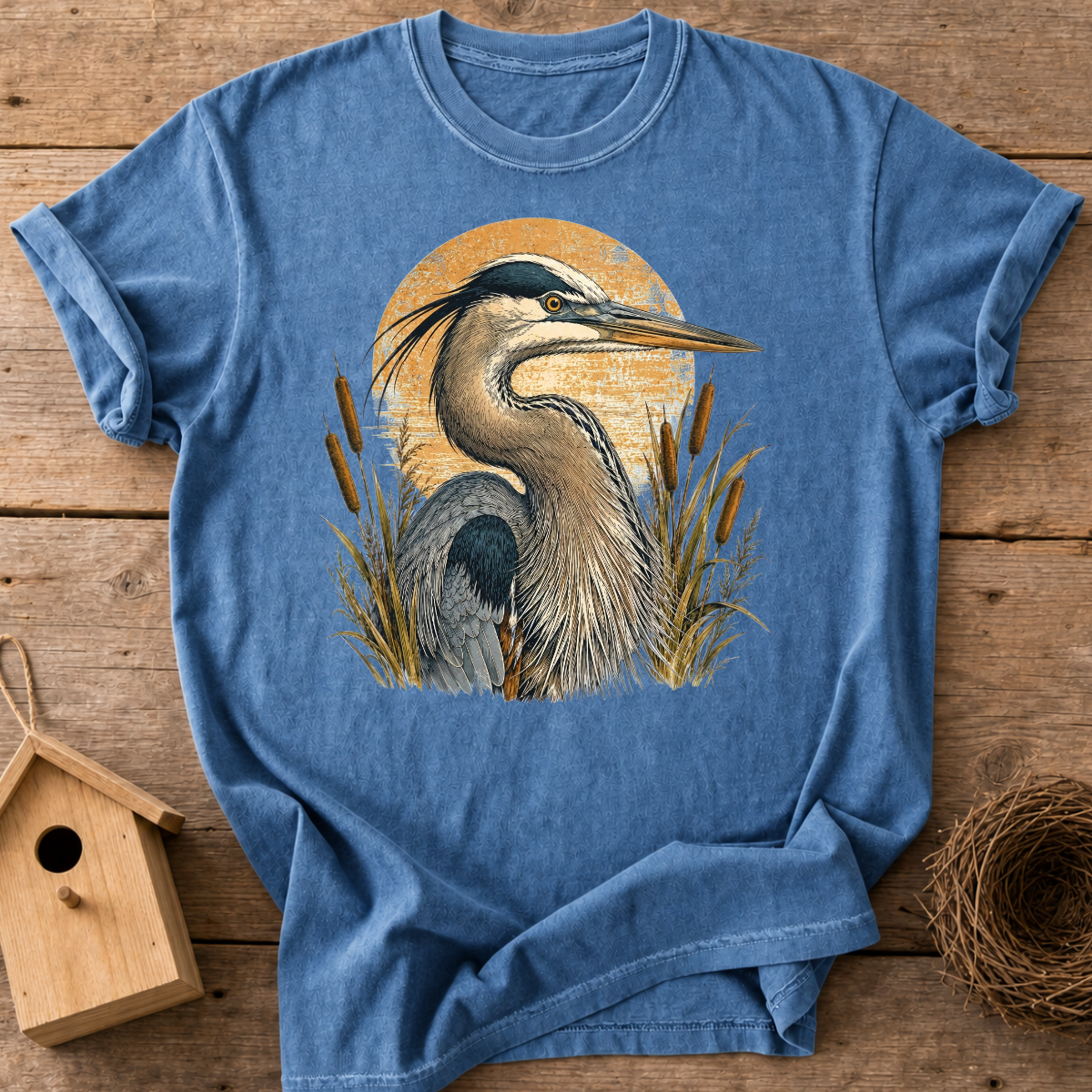 Heron Sunset T-Shirt