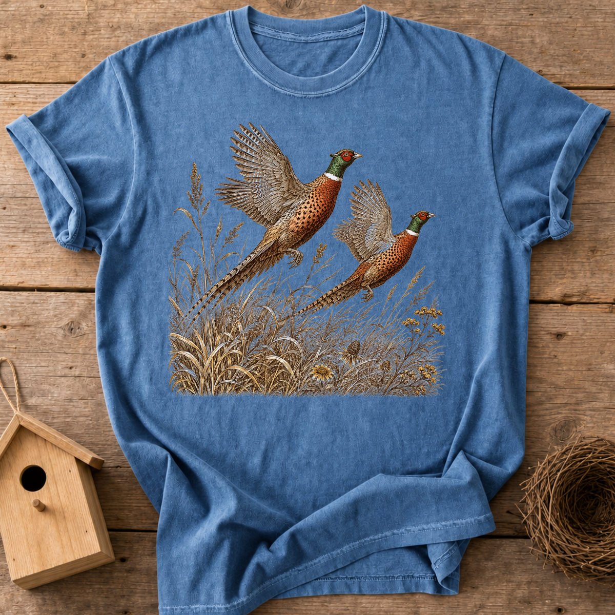 Pheasants In Flight T-Shirt