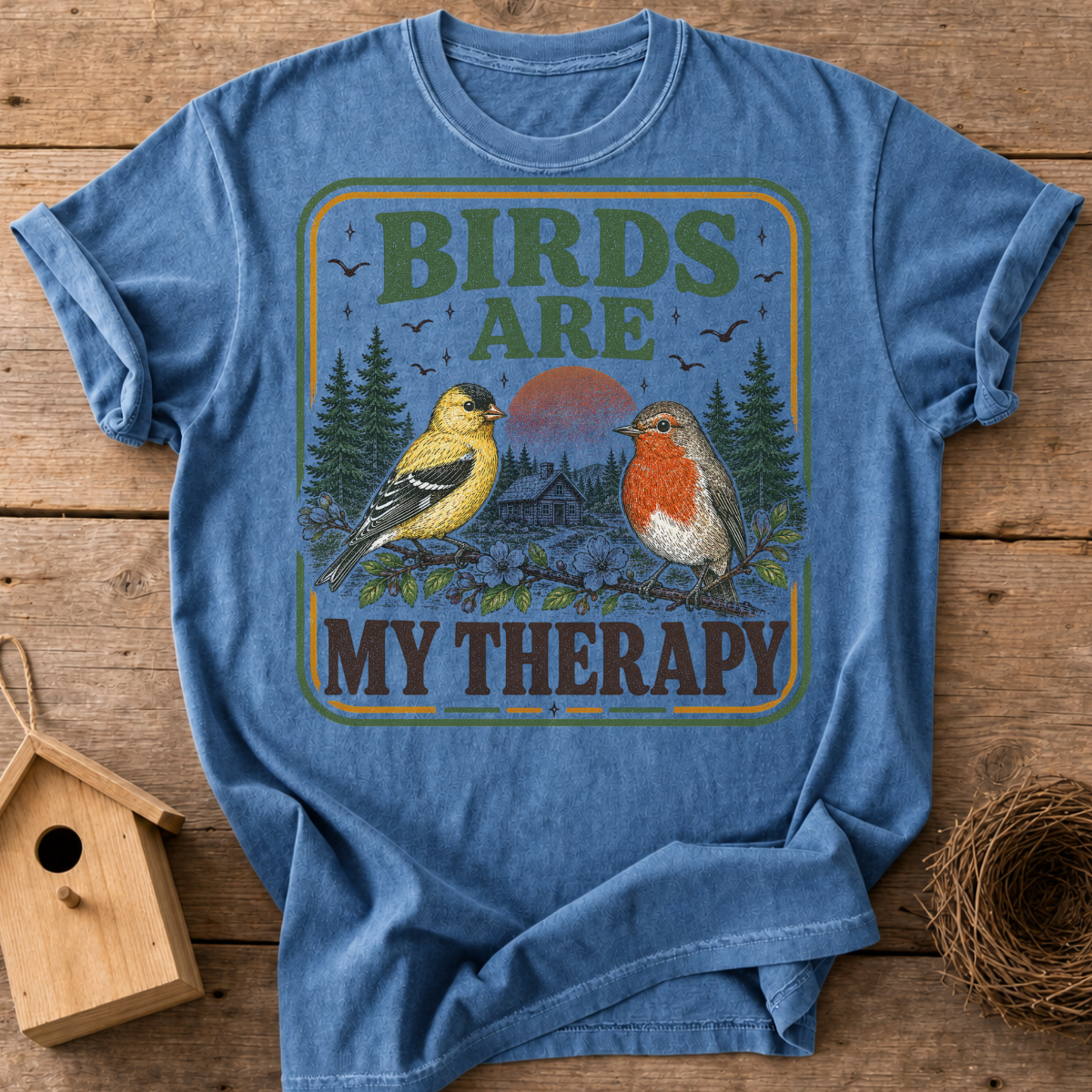 Birds Are My Therapy T-Shirt