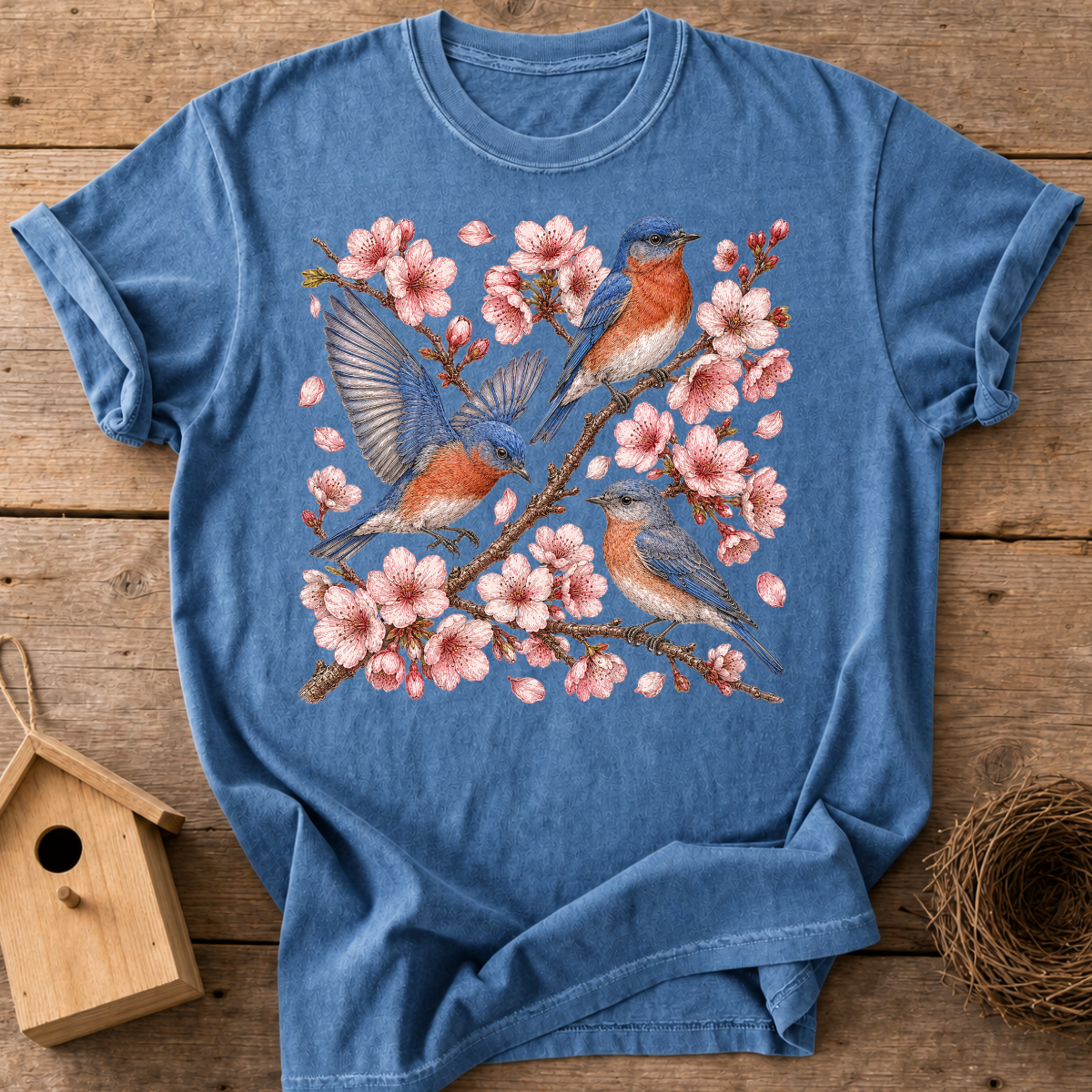 Bluebirds Blossom T-Shirt