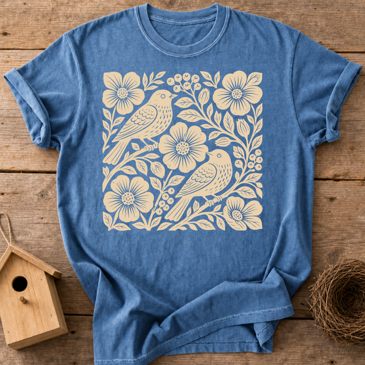 Birds And Roses T-Shirt