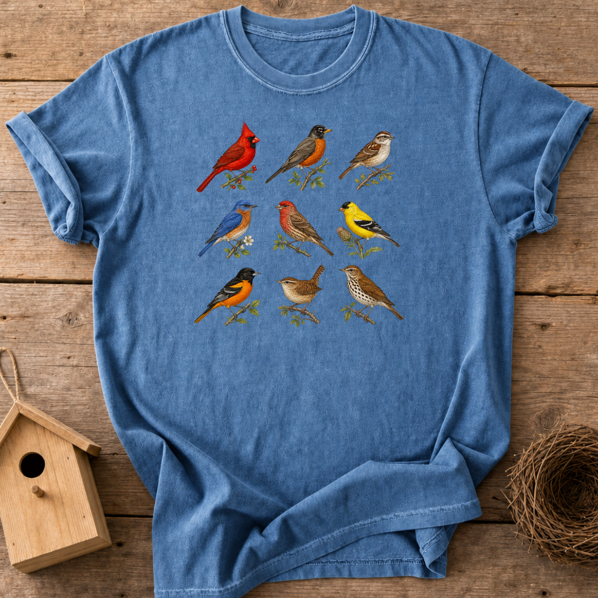 Vintage Bird Chart T-Shirt