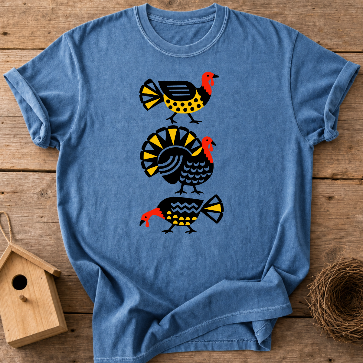Folk Art Turkey T-Shirt