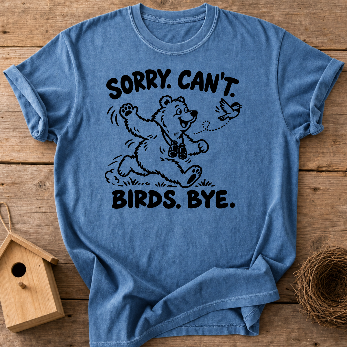 Birding Bear Goodbye T-Shirt