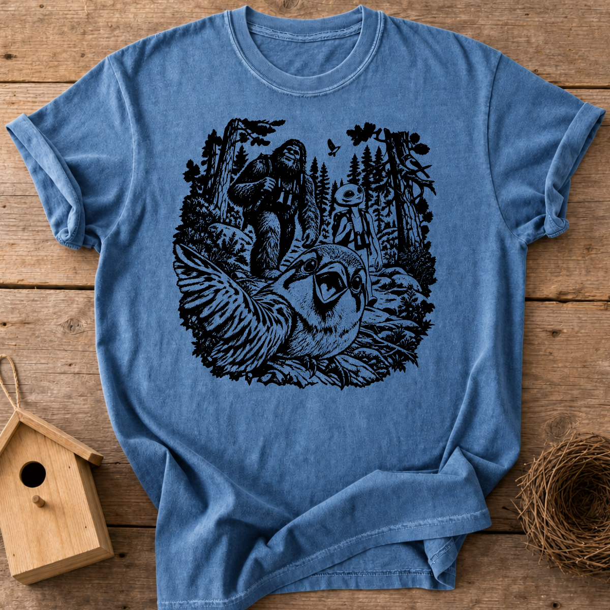 Cryptid Bird Selfie T-Shirt