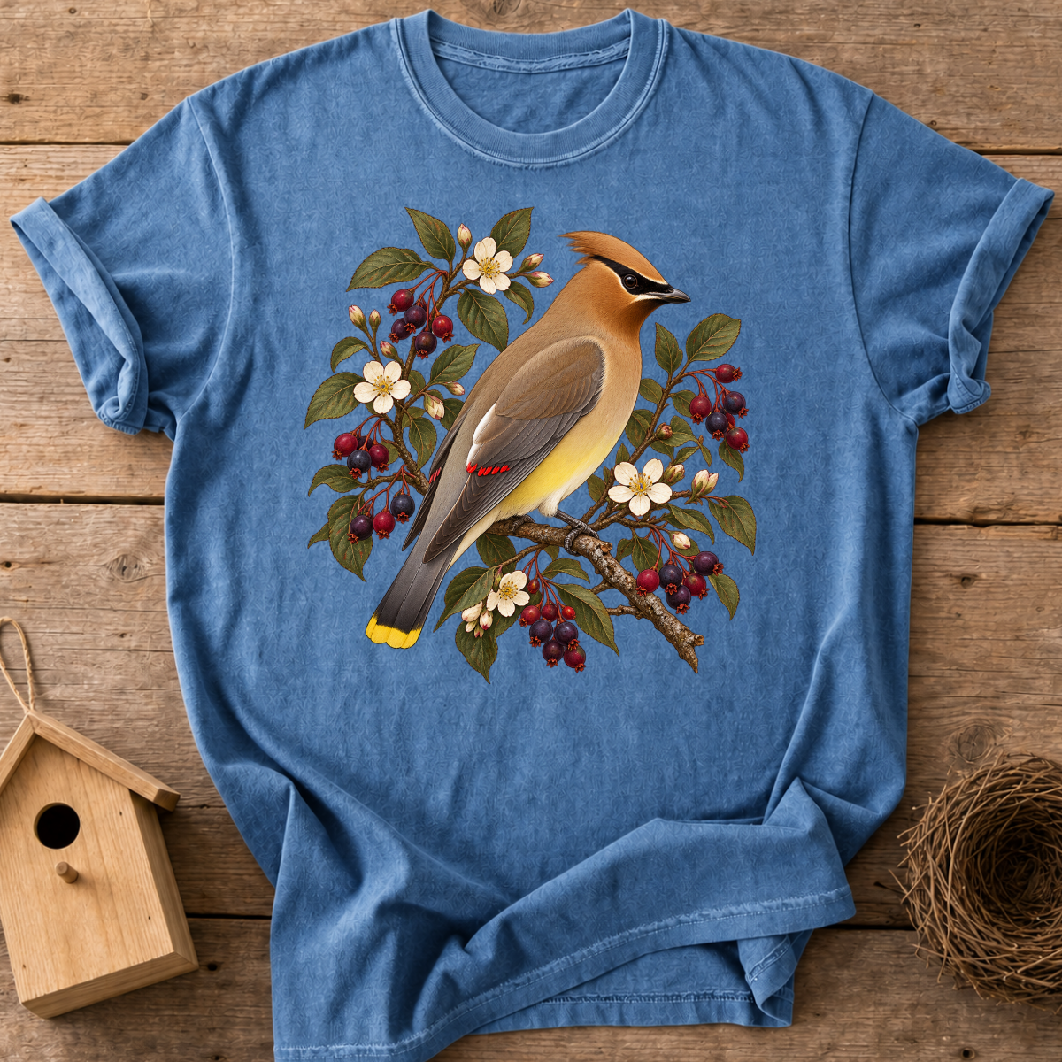 Cedar Waxwing Blossom T-Shirt
