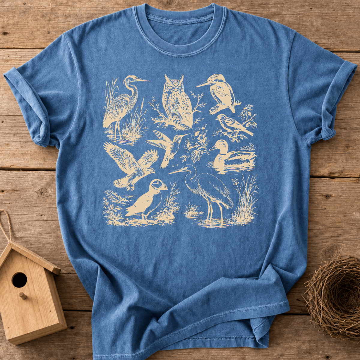 Vintage Bird Study T-Shirt