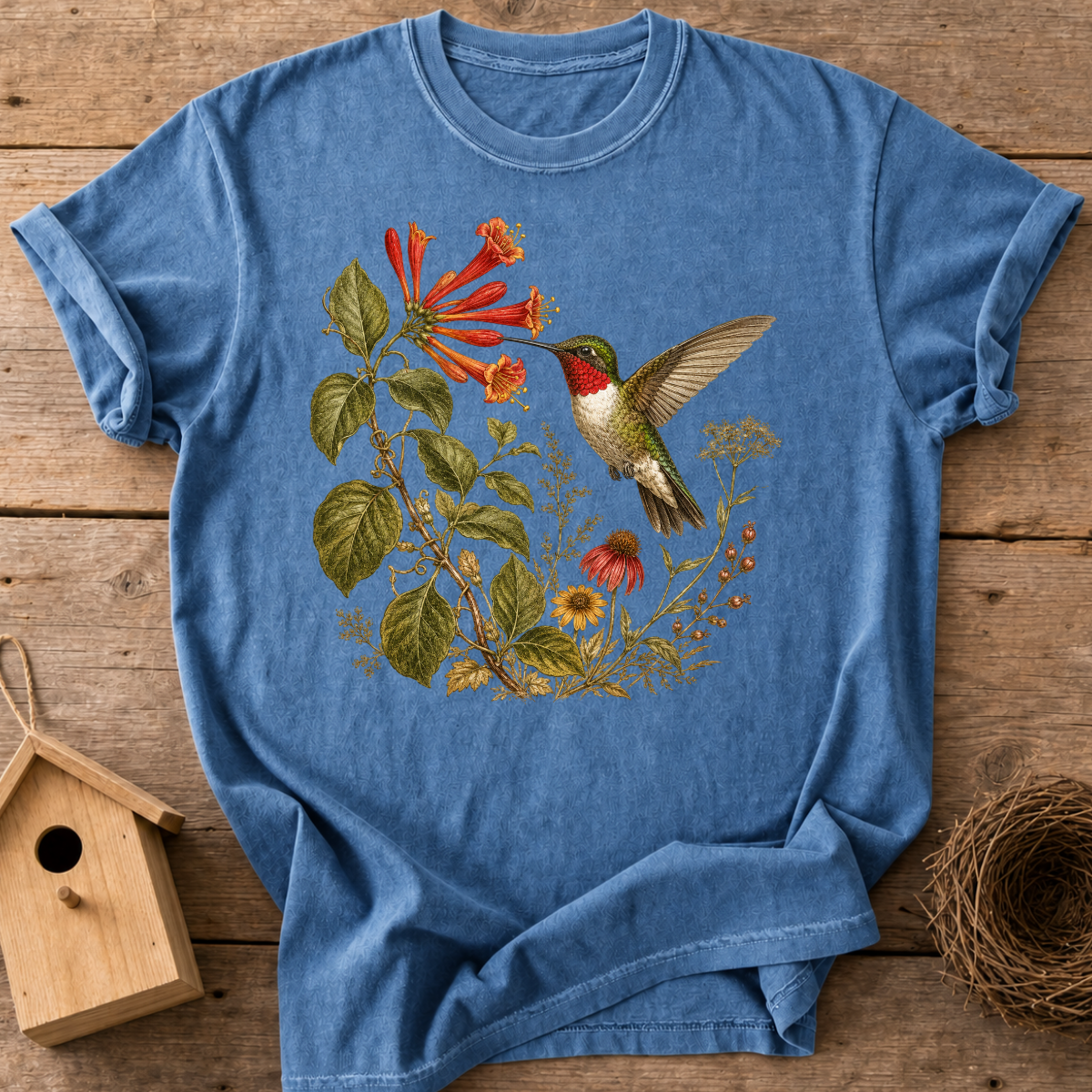 Hummingbird Botanical T-Shirt