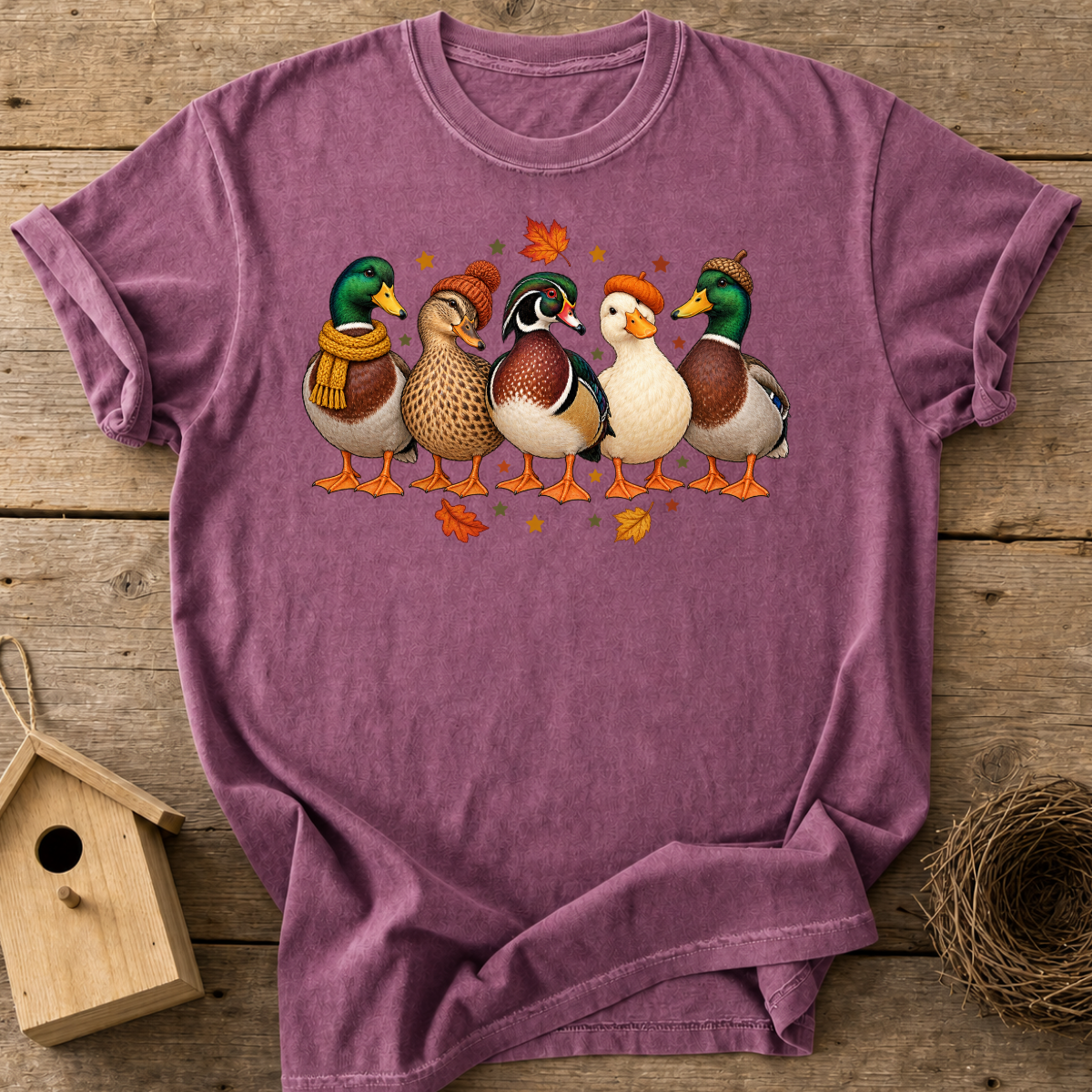 Cozy Autumn Ducks T-Shirt