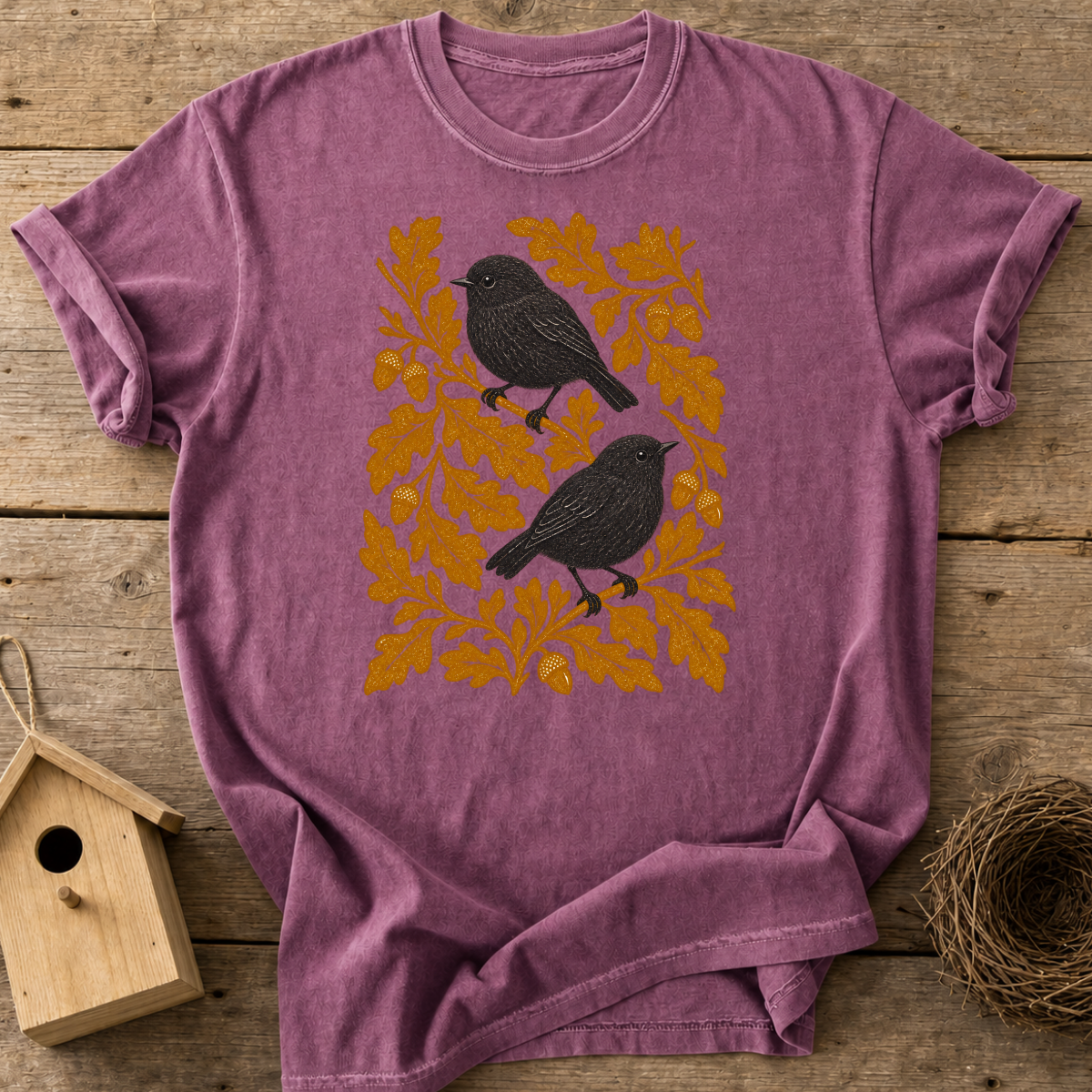 Fall Black Robin T-Shirt
