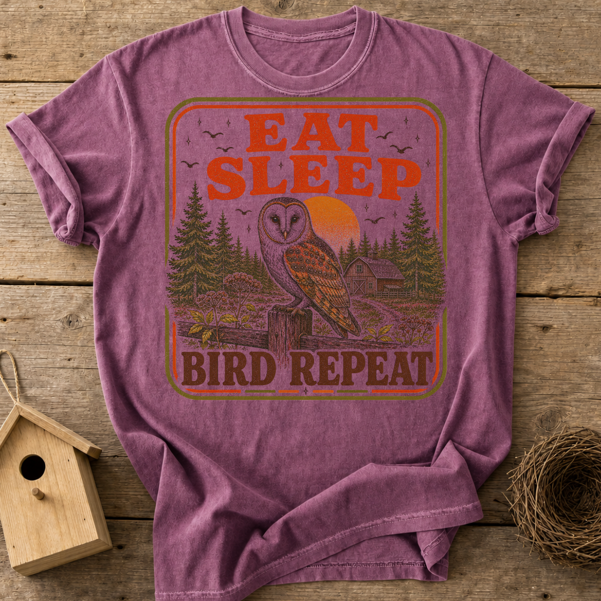Eat Sleep Bird Repeat T-Shirt