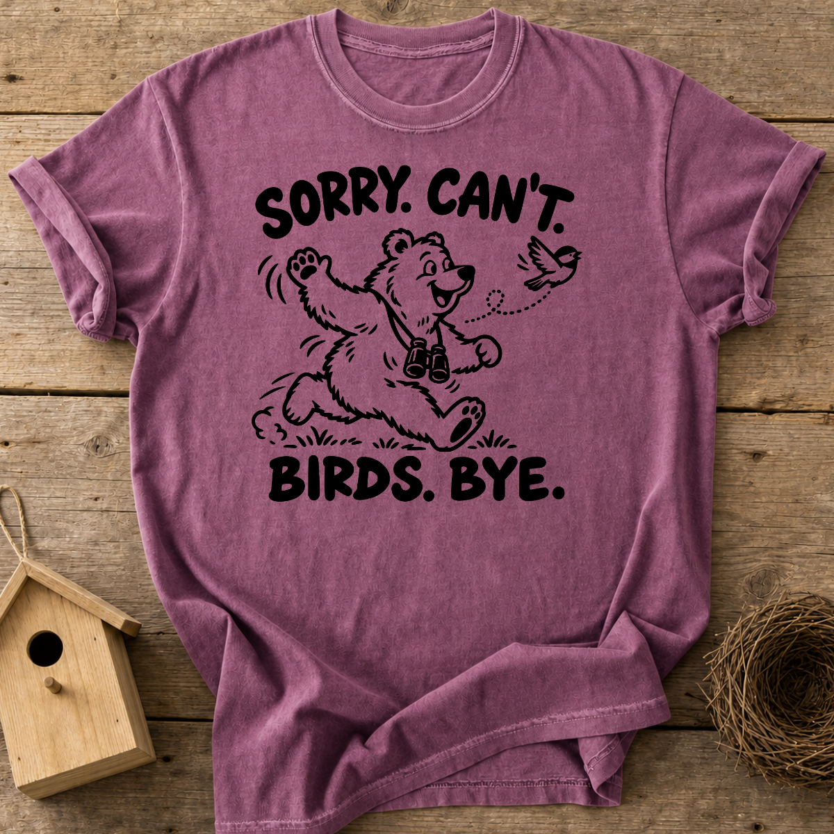 Birding Bear Goodbye T-Shirt