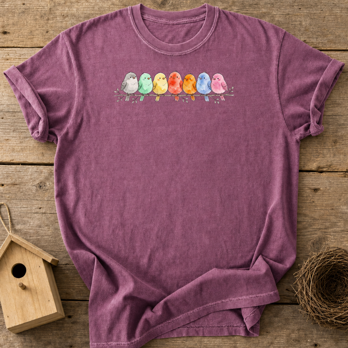 Pastel Birds T-Shirt
