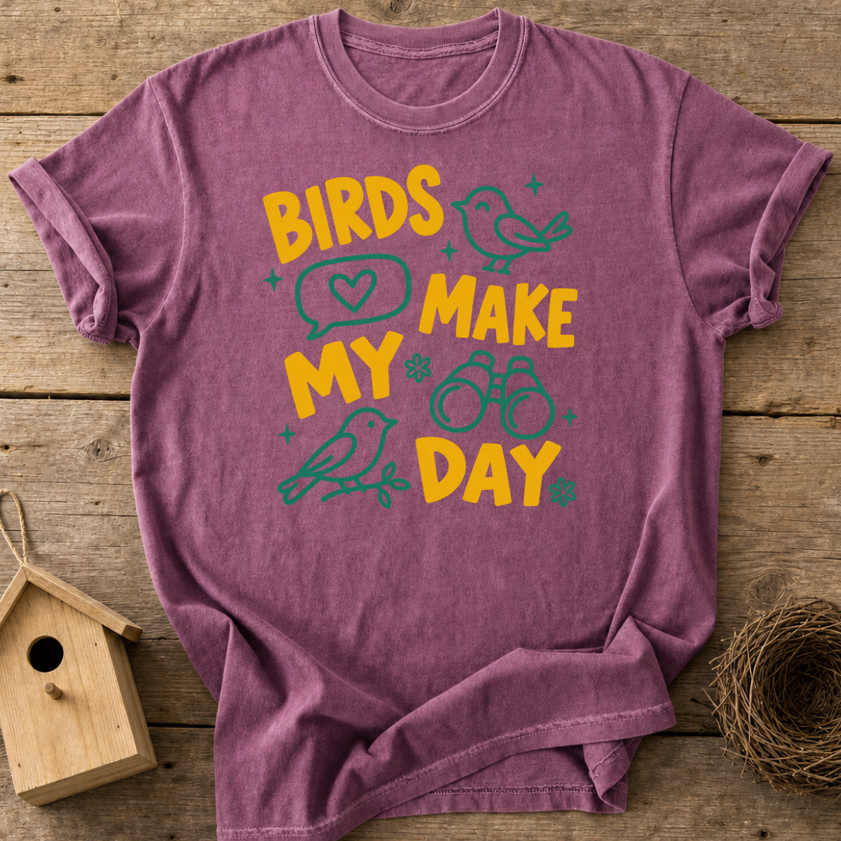 Birds Make My Day T-Shirt