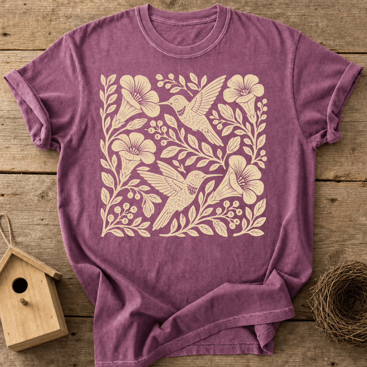 Folk Hummingbirds T-Shirt