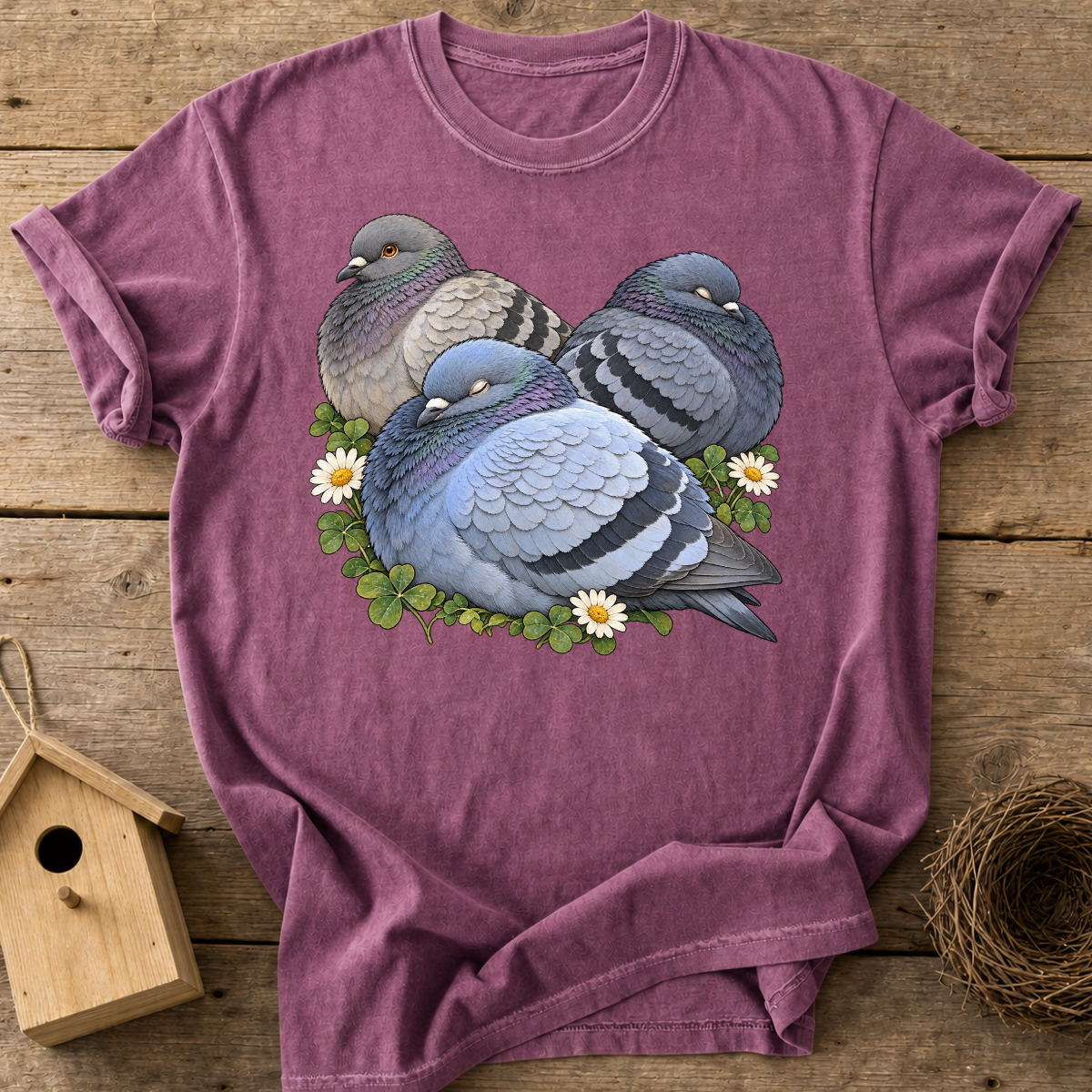 Napping Pigeons T-Shirt