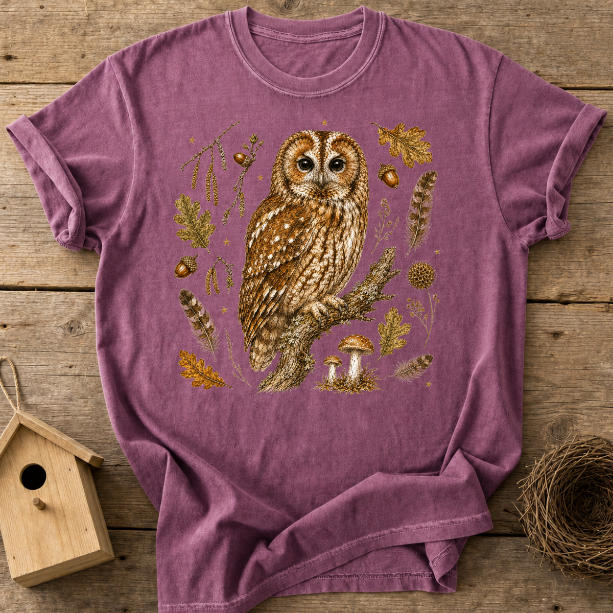 Tawny Owl Woodland T-Shirt