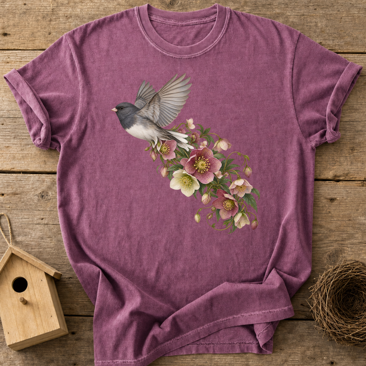 Junco Floral Flight T-Shirt