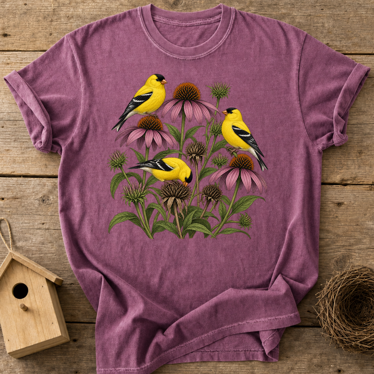 Goldfinch Garden T-Shirt