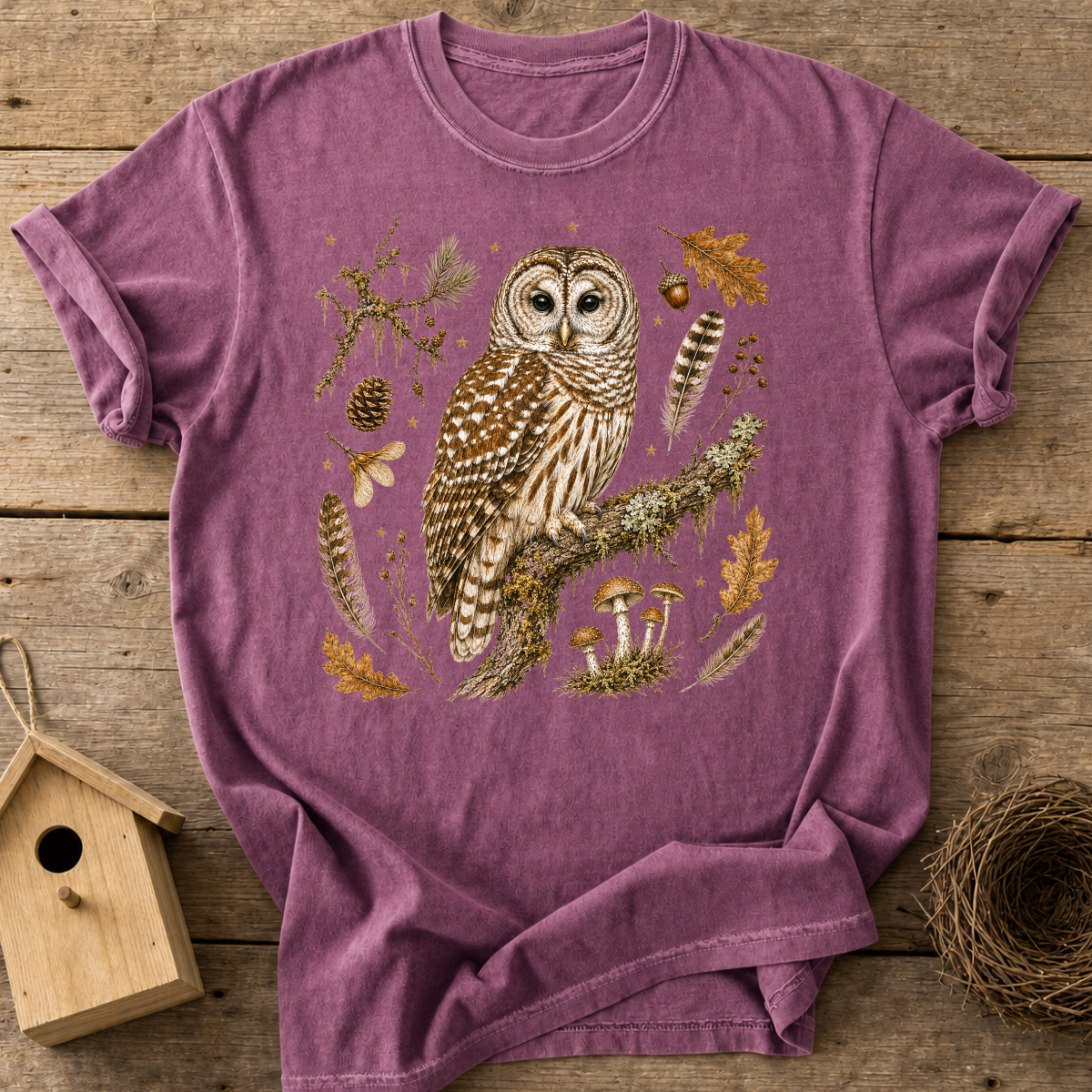 Barred Owl Woodland T-Shirt