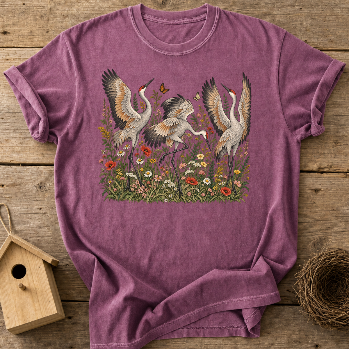 Wildflower Cranes T-Shirt