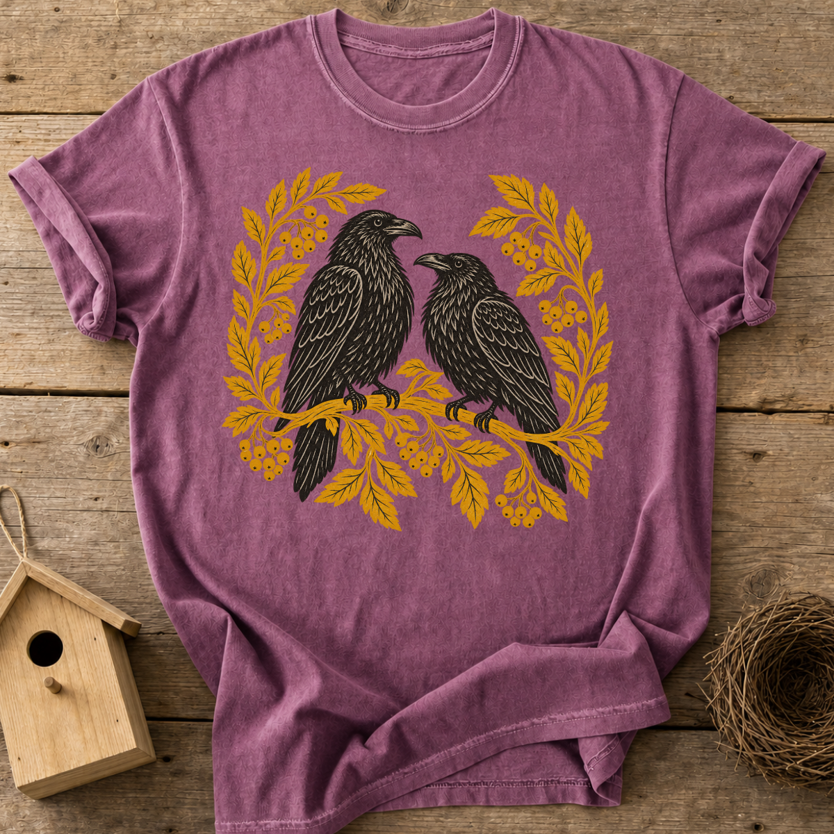 Fall Raven Couple T-Shirt