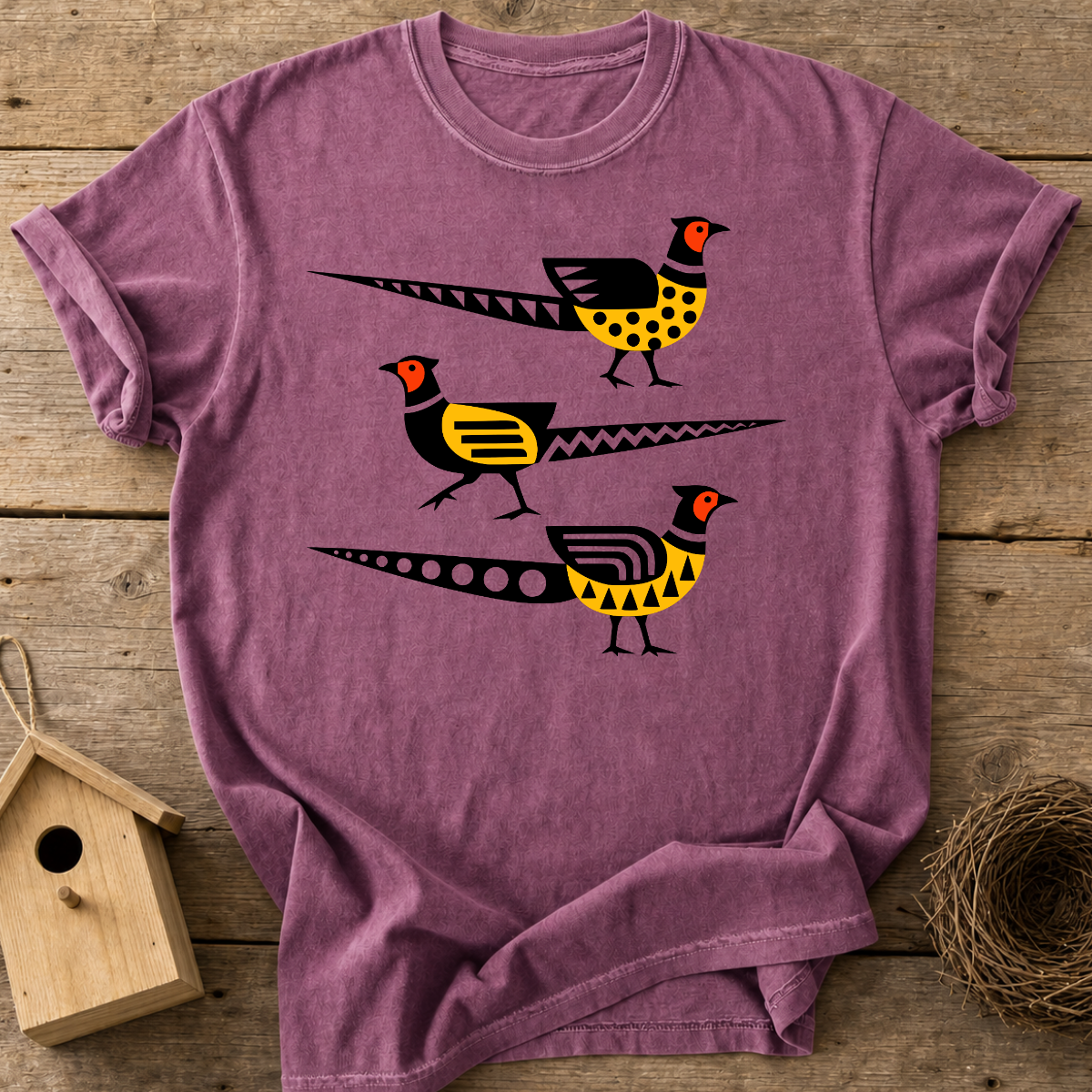 Folk Art Pheasant T-Shirt