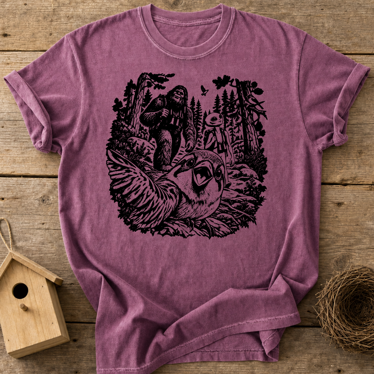Cryptid Bird Selfie T-Shirt
