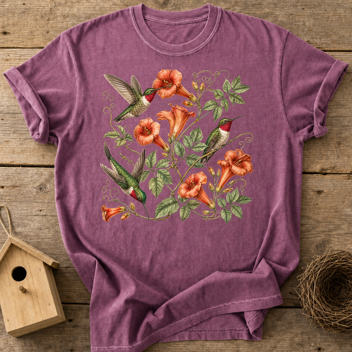 Botanical Hummingbird T-Shirt