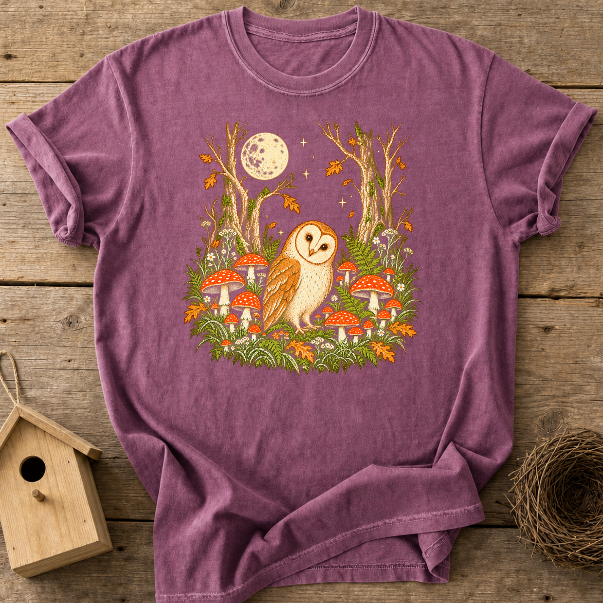 Barn Owl Forest T-Shirt
