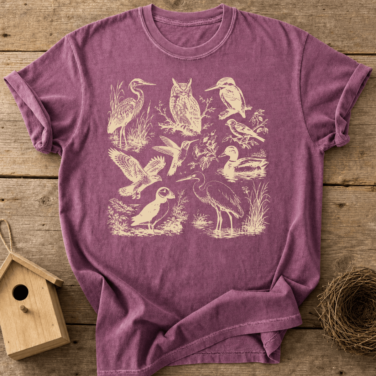 Vintage Bird Study T-Shirt