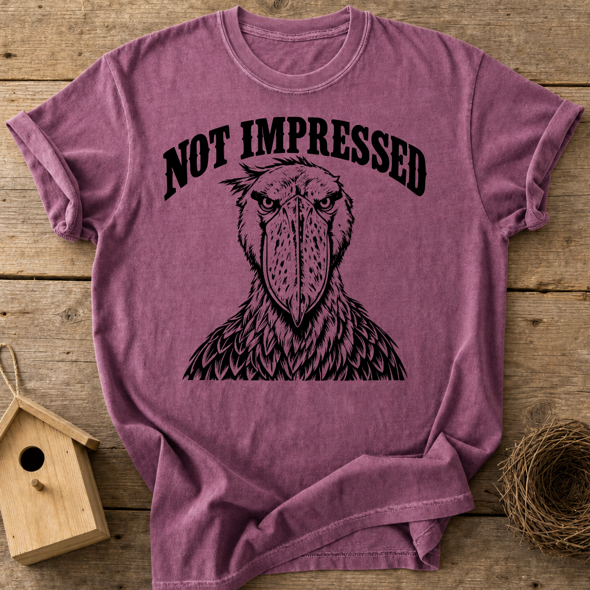Not Impressed Shoebill T-Shirt