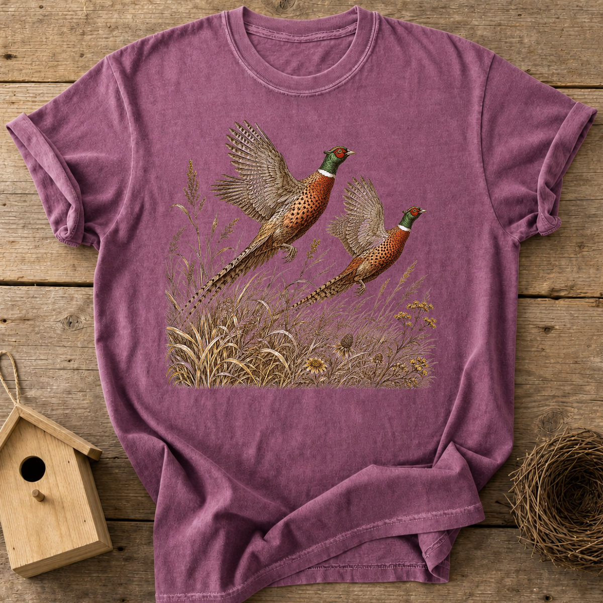 Pheasants In Flight T-Shirt