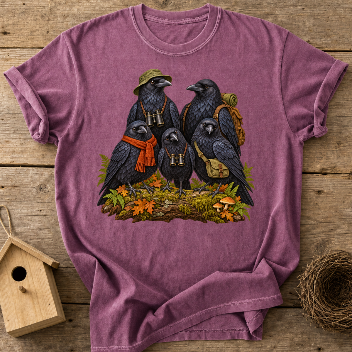 Raven Birdwatching Crew T-Shirt