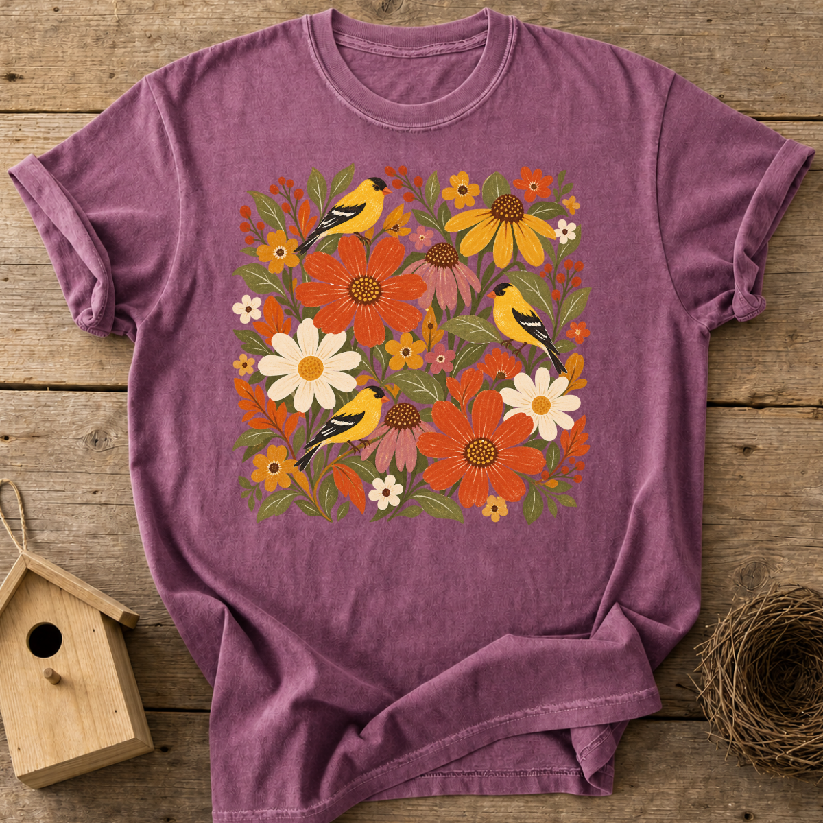 Wildflower Goldfinch T-Shirt